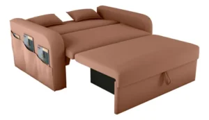 sofá cama baú compacto