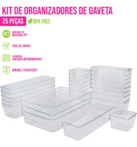 Organizador de Acrílico House Organizer 25 peças